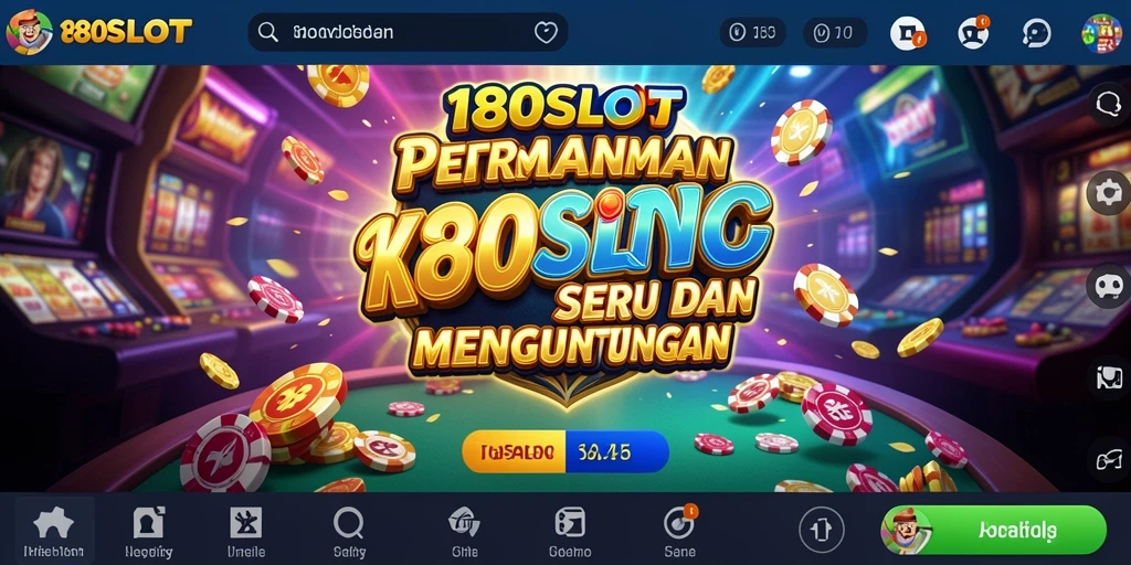 Screenshot gameplay 180SLOT dalam suasana Kasino yang menegangkan.