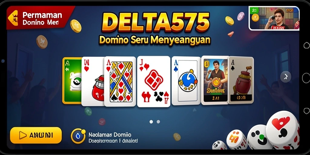 Tangkapan layar gameplay DELTA575 yang penuh warna dan interaktif.