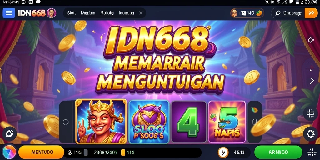 Menampilkan gameplay seru dari permainan Slot IDN668.