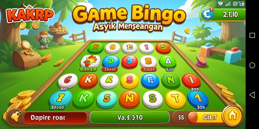 Tampilan gameplay KAKRP menampilkan keseruan bermain Bingo.