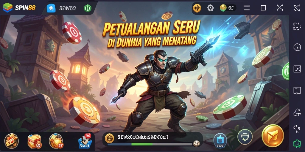 Tangkapan layar SPIN88 menampilkan petualangan seru dengan grafis yang menawan.