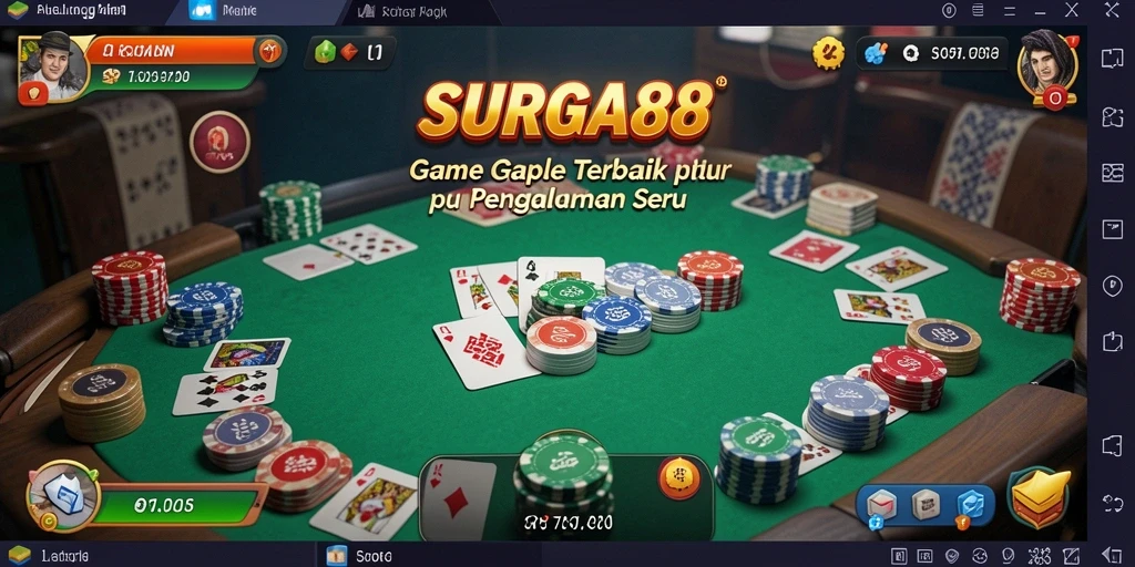Tampilan menarik dengan gameplay Gaple yang seru.